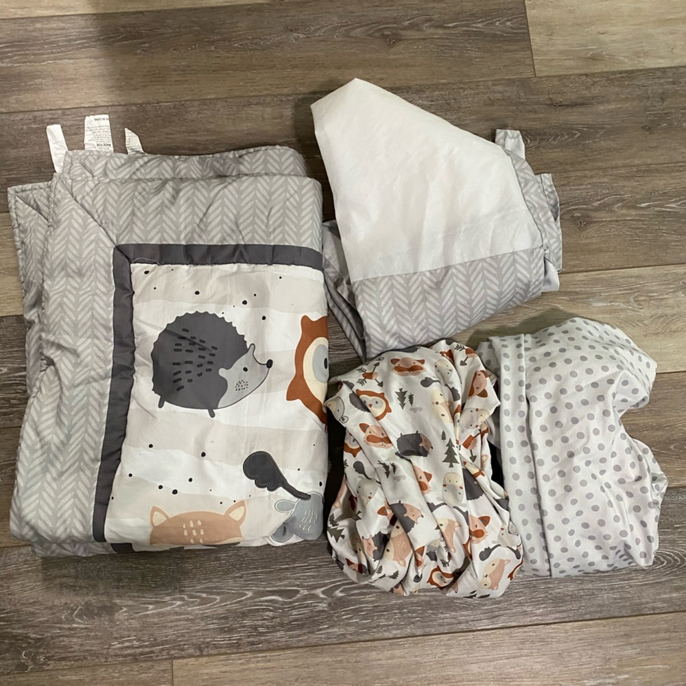 Woodland Walk 3-Piece Crib Bedding Set